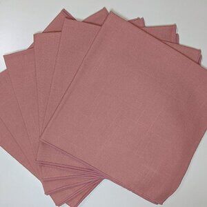 Blush Pink Cloth Napkin Set (x6)